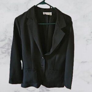 Queen Casuals Vintage Black Blazer Work Casual - Good Condition